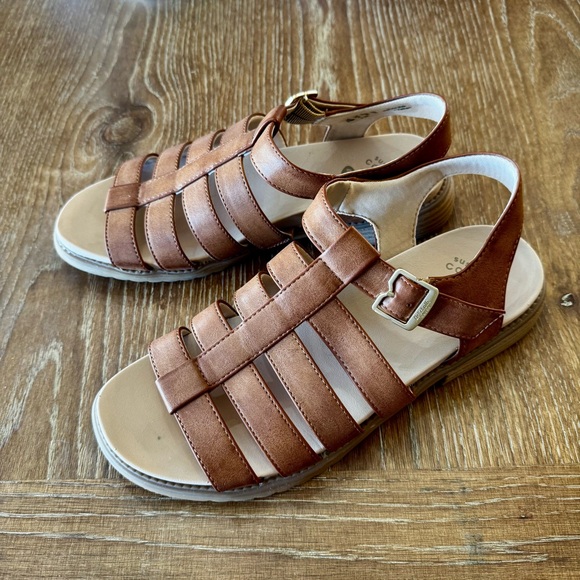 Dr. Scholl’s A OK fisherman sandals honeybrown 8.5M - Picture 3 of 10